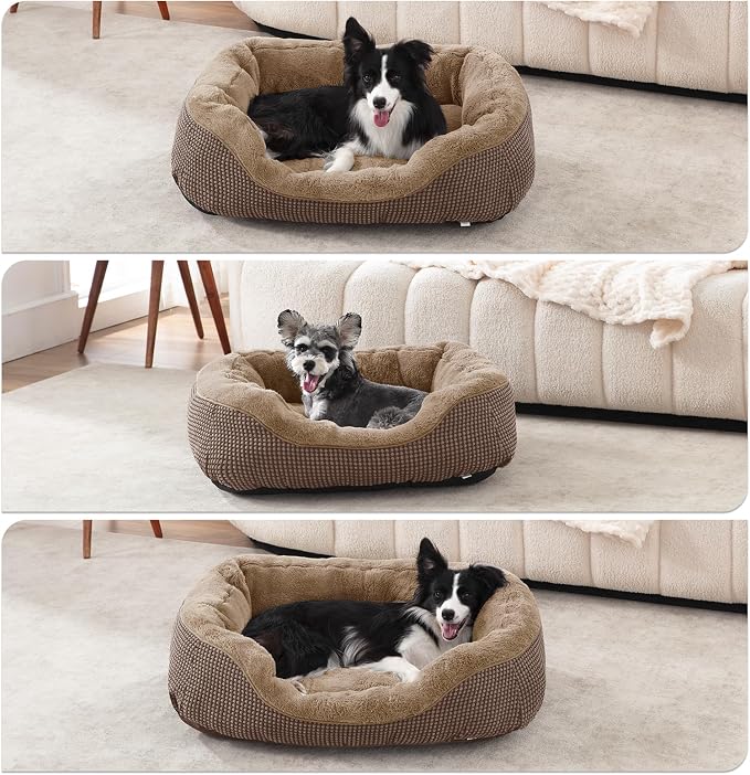 INVENHO Large Dog Beds Large Sized Dog, Washable Orthopedic Warming Soft Sleeping Durable with Anti-Slip Bottom