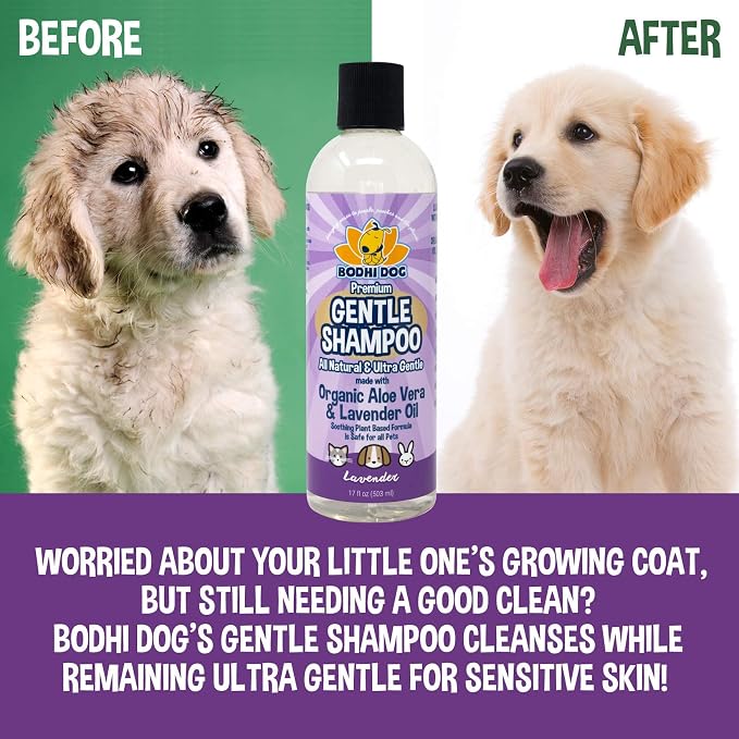 Puppy Shampoo, Tearless & Extra Gentle for Sensitive Skin, Made in USA 17oz
