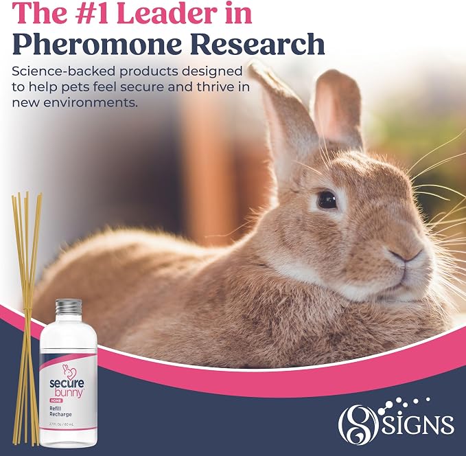 SIGNS SecureBunny Pheromone Home Stick Diffuser Refill, Provides 30 More Days of Natural Support for an Environment of Calm and Well-Being. Helping Relieve Any Feeling of Anxiety and Stress
