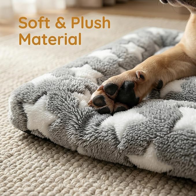 Dog Bed Mat - Reversible Dog Crate Bed Mats, Soft & Breathable Kennel Pad, Durable Crate Bed for Small Medium Large Dogs & Cats