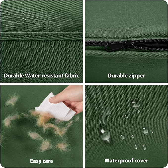 BFPETHOME Outdoor Waterproof Dog Bed for Large Dogs, Washable Cover, 54" | Outdoor & Indoor Use, Waterproof, For Medium, Large, Extra Large Dogs, Orthopedic, Egg Crate Foam, Up to 130 lbs