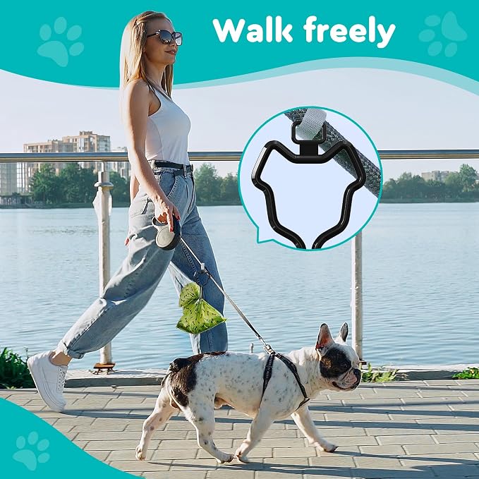 Dog Poop Bag Dispenser Wall Mount with 2Pcs Holders, Magnetic Door Closure,Metal,Corrosion-resistant,High Capacity,Suitable for Indoor, Outdoor, Parks, Beaches, Courtyards, Excluding bag rolls