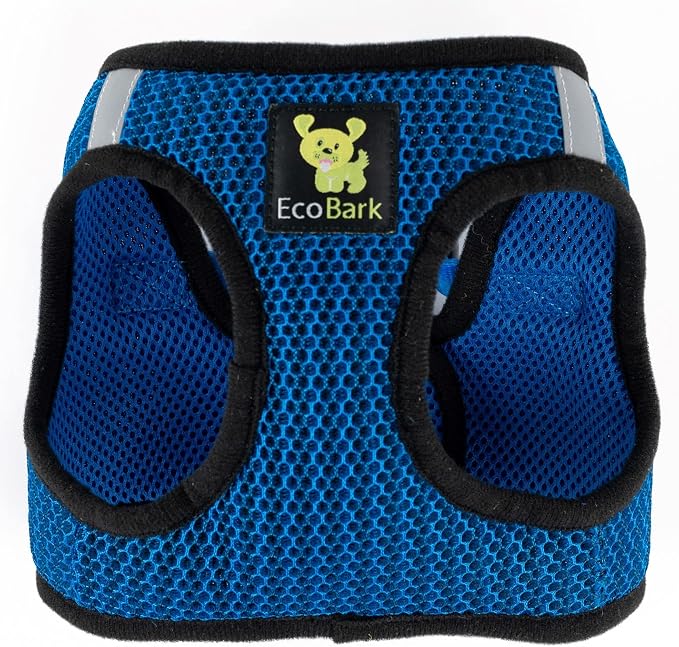 EcoBark Step in Dog Harness Reflective Soft Ultra Padded Mesh Dog Harnesses for XXS, XS, Small, and Medium Dogs Eco-Friendly Comfort Secure Halter No Pull Adjustable Pet Vest