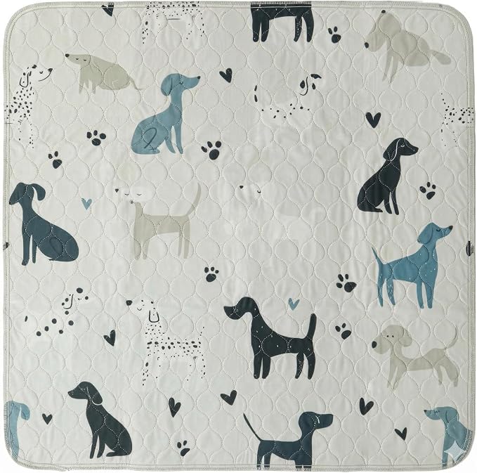 PUPIBOO Washable Pee Pads for Dogs and Cats - Super Absorbent Reusable Puppy Training Pads - 100% Waterproof, Leak-Proof & Non-Slip Whelping Pads for Pet Housebreaking
