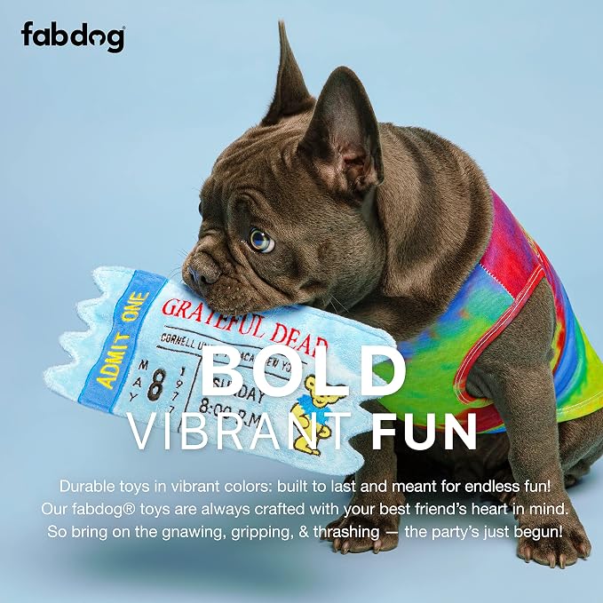 fabdog Grateful Dead Tie Dye Dancing Bear Small