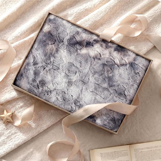 Waterproof Dog Blanket for Small Dogs, Washable Pet Blankets for Couch Furniture Protection with Soft Plush Reversible Design, Cozy Cat Throw for Calming Kitten Doggy, Tie-dye Grey, 25x35