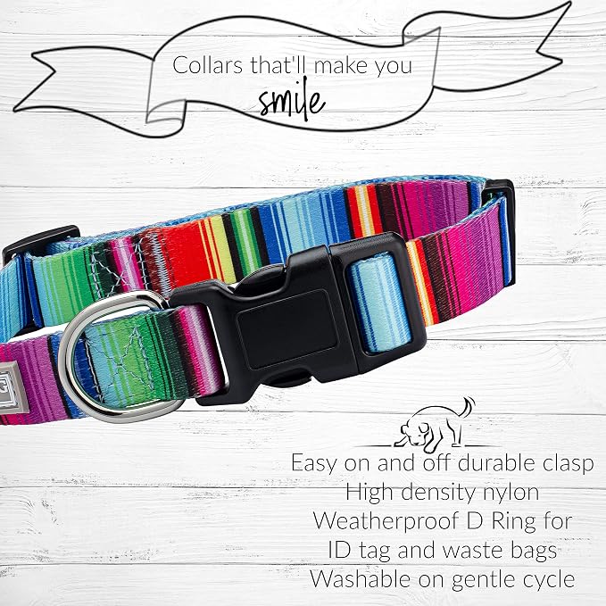 Lucky Love Dog - Adjustable Dog Collar and Leash Set with Easy Click Buckle for Small Dogs, Durable, & Comfortable Collar for Male & Female Dogs, Puppies & Adult Ones - Nacho Combo, Small