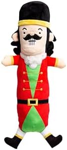 Pearhead Holiday Nutcracker Dog Toy, Stuffed Dog Plush Toy, Squeaker Pet Toy, Christmas Dog Toy, Pet Owner Gift, Novelty Pet Toys