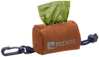 RC Pets P.U.P Bag, Dog Poop Bag Holder with Leash Attachment (Heather Caramel)
