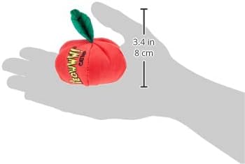 Yeowww! Catnip Apple Cat Toy - 4 in toy for cats with Crinkly Leaf, 100% Stuffed with Premium Organically Grown Catnip, Made in USA