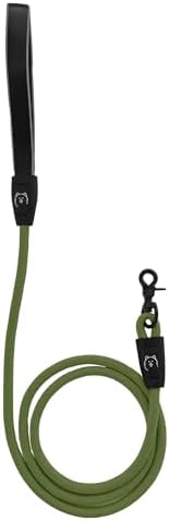 ShawnCo Basecamp Rope Dog Leash (Olive Green, 5 Feet)