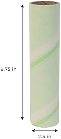 Smart Design Mega Floor Lint Roller Refill - Set of 2 (100 Sheets Total) - Easy-Peel Angled 10 inch Large Adhesive Sticky Sheets - Cleaning, Carpet, Car, Clothes, Dog Cat Fur, and Pet Hair Remover