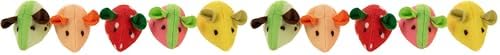 SmartyKat (5 Count Skitter Slices Plush Catnip Cat Toys - Multi Color, 5 Count (Pack of 2)