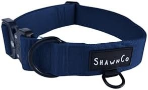 ShawnCo Basecamp Tactical Dog Collar (Pacific Blue, M)