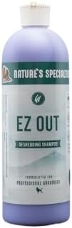 Nature's Specialties EZ Out Ultra Concentrated Deshedding Dog Shampoo for Pets, Makes up to 2 Gallons, Natural Choice for Professional Groomers, Removes Unwanted Hair, Made in USA, 16 oz