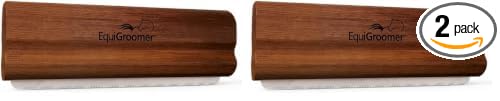 EquiGroomer 5-Inch Deshedding Brush for Dogs & Cats, Mahogany, 2 Pack | Best for dogs up to 100 lbs and cats of any size, short or long hair, stainless blade, no cutting or pulling