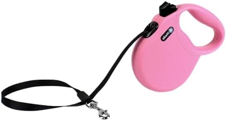 Alcott Wanderer Retractable Leash, Small, Pink