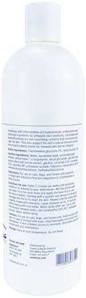 CeraSoothe CHX+KET Antiseptic Shampoo for Dogs, Cats & Horses – Chlorhexidine 2% & Ketoconazole 1% for Skin & Coat Cleansing, 16 oz