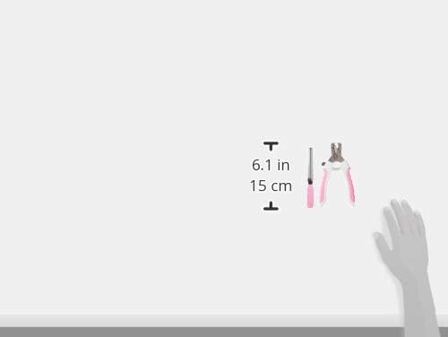 001 Professional Pet Nail Clipper, Trimmer & Clippers with Ergonomic Handles for Dogs &Cats (Large), Pink