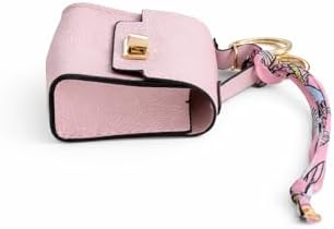 Barkin Designer Dog Poop Bag Holder for Leash, Waste Bag Dispenser, Pink