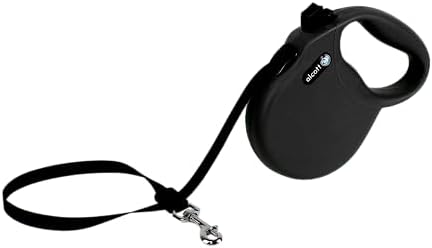 Alcott Wanderer Retractable Leash, Small, Black