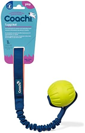 Coachi Tuggi Ball - Interactive Dog Toy for Tug of War & Play