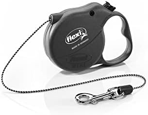 Flexi Basic Standard Cord Black Mini Extra Small 3m Retractable Dog Leash/Lead for Dogs up to 8kgs/18lbs