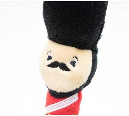 PetLondon British London Royal Guard Plush Dog Toy, Squeaky and 6" Plush London Queen Guard Puppy Toy, Cute Fun Royal London Union Jack Dog Interactive Toy