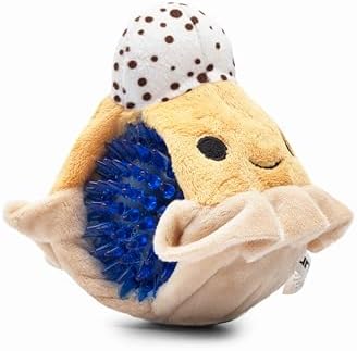 Flourish Pets 2 in 1 Multi-Layer Chew Toy for Active Dogs | Non-Toxic BPA Free Double Stitched Soft Fabric Exterior Dog Toys | Long-Lasting Dog Plush Toys – Pumpkin Pie