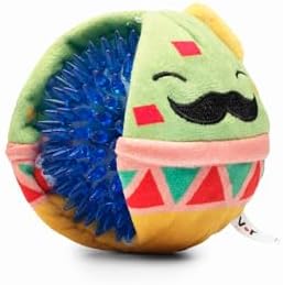 Flourish Pets 2 in 1 Multi-Layer Chew Toy for Active Dogs | Non-Toxic BPA Free Double Stitched Soft Fabric Exterior Dog Toys | Long-Lasting Dog Plush Toys – Mr. Guac 3.5"