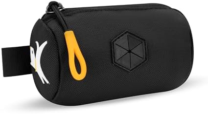 OllyDog Scoop Pick Up | Dog Poop Bag Holder | Lightweight & Water-Resistant Dispenser | Leash Attachment for Hands-Free Carry | Fits Standard Waste Bag Rolls (Raven)