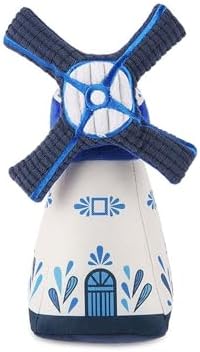 P.L.A.Y. PET LIFESTYLE AND YOU P.L.A.Y. Cute Plush Dog Toys - Totally Touristy Landmark Themed Durable Squeaker Chew Toy, Great for Puppies Dogs - Machine Washable (Dutch Windmill, X-Small)