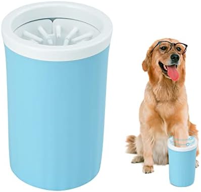 Dog Paw Washer, Dog Foot Cleaner, 2 In 1 Pet Foot Washing Cup, Brush Feet Cleaner for Large Dog
