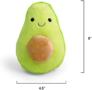TONBO Soft Plush Small Cute and Cozy Food Dog Cat Bed, Washer and Dryer Friendly (Avocado Toast)