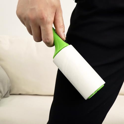 4 inch Lint Roller Refills for PetLovers Evercare Amazon and Other Lint Roller Replacement Refills 4 inch Extra Sticky 60 Sheets per Roll 5 Pack Total 300 Sheets (Inside Diameter 1-1/2 inch)