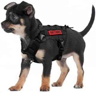 OneTigris Tactical Dog Harness with Handle No-Pull Adjustable for Small Dog