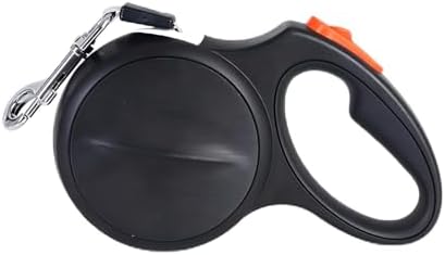 16 FT Retractable Dog Leash for Large Dogs, Heavy Duty & Reflective, Durable Long Leash for Medium to Large Dogs up to 110lbs, Comfortable Handle for Easy Control (Black)