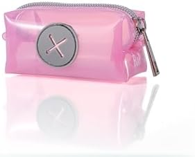 Dog Poop Bag Holder, Pink Dog Bag Holder for Leash and 1 S-Shape Carabiner Clip, 2 Pink Dog Poop Bags Rolls (30 Count, Scented)