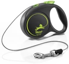 Flexi Black Design Cord Green Extra Small 3m Retractable Dog Leash/Lead for Dogs up to 8kgs/18lbs
