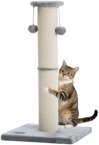 34" Cat Scratching Post with Replaceable Sisal Scratcher