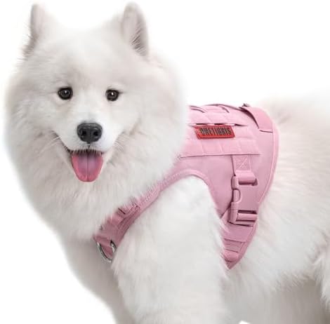 OneTigris Tactical Dog Harness No-Pull Service Vest for Medium Large Dogs