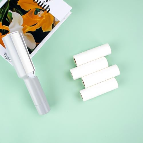 4'' Lint Plus Roller Refills Only Compatible with Flint Plus XL Retractable Lint Remover & Pet Hair Roller for Clothes Extra Sticky 90 Sheets Each Refill Total 360 Sheets (Travel Size)