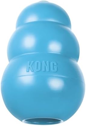 KONG Puppy, Natural Rubber Teething Chew Toy, for Medium Puppies, Blue