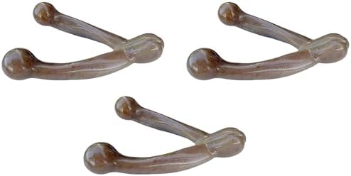 Pet Qwerks Wishbone BarkBone - Nylon Chew Toy for Aggressive Chewers - Bacon Flavor - 8.25" (Pack of 3)