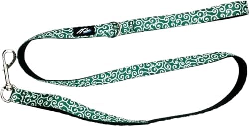 [白山:Hakusan] Zero Dog Leash Made by Japanese, Cushion, Fit to Hand, Karakusa Black x Green