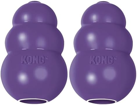 KONG Senior, Gentle Natural Rubber Toy, for Small Dogs (Pack of 2)