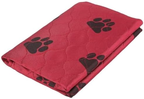 Reusable Dog Pee Pads, Reusable Puppy Pads Washable Pee Pads for Dogs Waterproof Training Pads for Dogs, Dog Pee Pad Urine Mat for Pet Dogs Cats(80*90cm-Red)