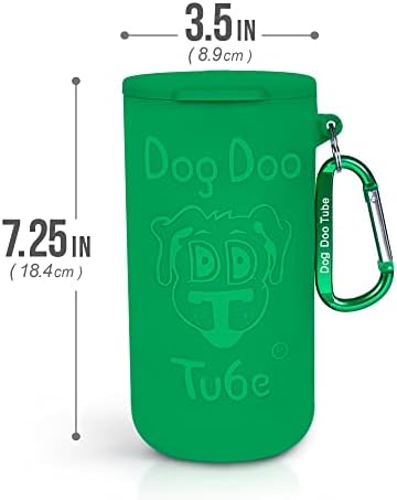 Dog Doo Tube Filled Dog Waste Bag Holders - Reusable Dog Poop Bag Tubes Designed to Keep in Odors and Germs