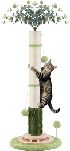 45'' Extra Tall Cat Scratching Post for Large,Heavy Duty Scratcher Tree