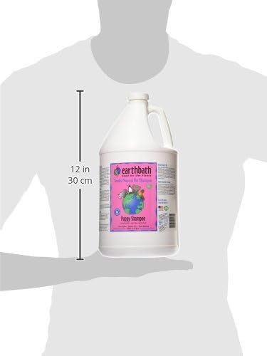 earthbath, Ultra-Mild Wild Cherry Puppy Shampoo - Extra Gentle & Tearless Dog Shampoo, Made in USA, Deodorizing Dog Wash, Cruelty Free Puppy Supplies, Shampoo for Smelly Dogs - 128 Oz (1 Pack) | Extra Gentle & Tearless Dog Shampoo, Made in USA, Deodori...